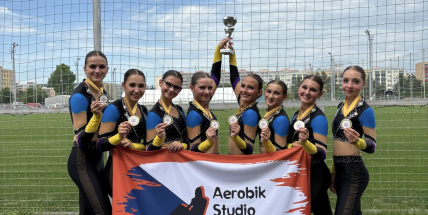 Vítězný hattrick: Juniorky z Dobříše opět ovládly Mistrovství ČR ve step aerobiku