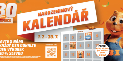 OBI slaví 30 let v Česku. Připojte se k narozeninové oslavě plné slev a dárků!
