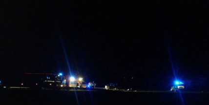 K vážné nehodě u Příbrami byl přivolán i vrtulník