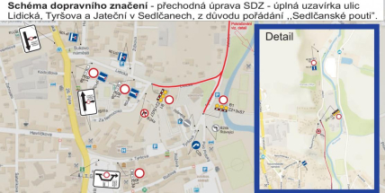 Sedlčanská pouť omezí dopravu