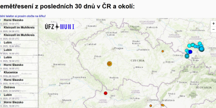 Už více než dvacet otřesů. Klučenice na Příbramsku letos zažívají nezvykle častá zemětřesení