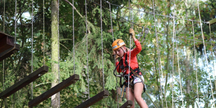Lanový park v Příbrami láká malé i velké dobrodruhy