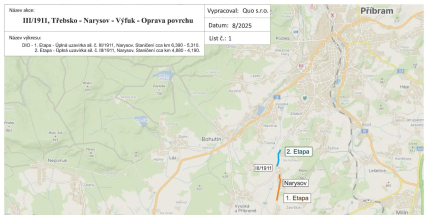 Oprava povrchu komunikace přinese dopravní omezení