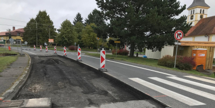 Na silnici I/19 od Rožmitálu na Plzeň řídí provoz semafory