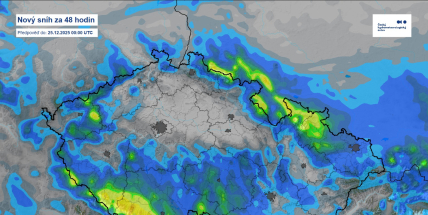 Meteorologové potvrzují návrat zimy. Brdy mají šanci na bílé Vánoce