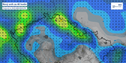 I první víkend v roce přinese typické zimní počasí