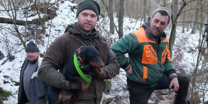 Hasiči čtyři a půl hodiny zachraňovali uvězněného psa mezi kameny v lomu ve Vrančicích