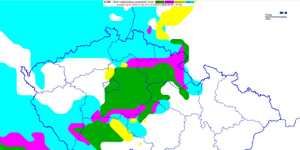 Na Příbramsku znovu sněží, vyšší polohy jsou zasněžené po celý den