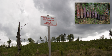 Lesem v Brdech občas otřese exploze. Pyrotechnici tam likvidují ostrou munici