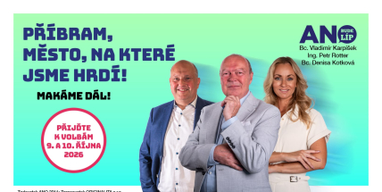 Kdo povede Příbram dál? ANO představuje své první tři kandidáty