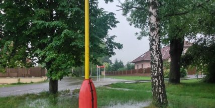 Příbramsko přes noc zasáhly vytrvalé deště, Litavka v Čenkově hlásí první stupeň