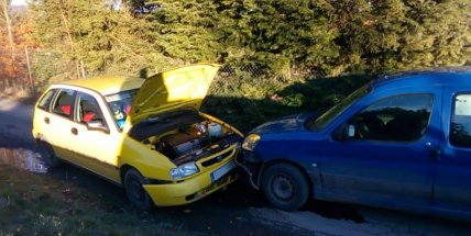 U Bratkovic se srazila dvě auta, nikdo nebyl zraněn