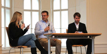 Studenti svatohorského gymnázia se opět setkali s Václavem Moravcem