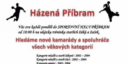 Příbramští házenkáři hledají nové posily
