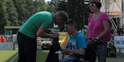 Utkání s Plzní bylo zážitkem nejen pro hráče, ale také jednoho malého fanouška