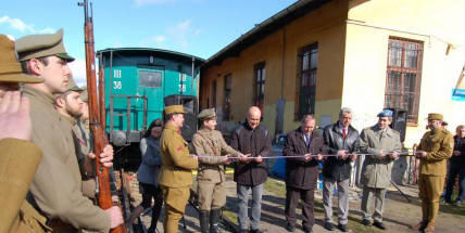 Legiovlak dnes přijel na příbramské nádraží