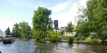 Silnice na Rynečku připomínaly řeku