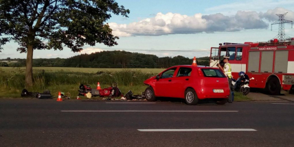 U Letů došlo ke dvěma nehodám, při jedné byl zraněn motorkář