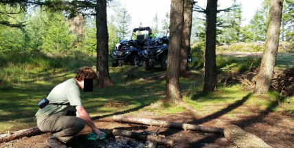 Policie řešila několik případů rozdělávání ohňů v CHKO Brdy