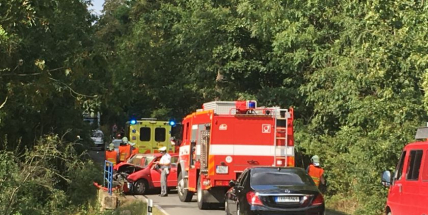 Silnici na Hluboš uzavřela vážná nehoda