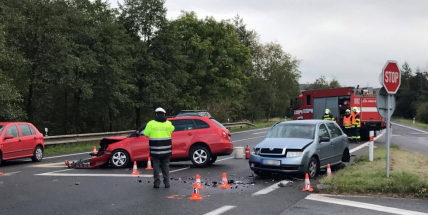 U výjezdu na Brod se srazily dvě fabie