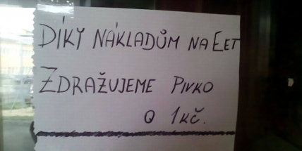 Foto dne: Restauratéři reagují na EET, každý po svém