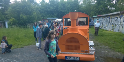 Hasiči ze Zdaboře slavili výročí, lidi vozil turistický vláček