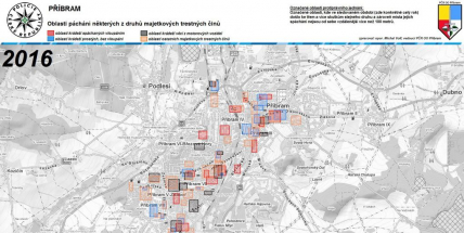 Mapa kriminality: Kde se v Příbrami nejvíc krade?