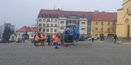 Na pěší zóně v centru Příbrami srazila dodávka chodce