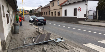 Plot u silnice nepřežil nehodu v Rožmitálské