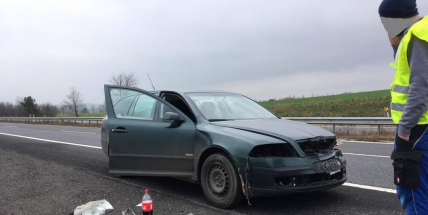 Střet se srnou ukončil cestu řidiči na D4