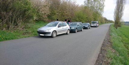 Za Třebskem havarovaly tři vozy