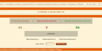 Známe výherce poukazů do prodejny Kuchyňských potřeb