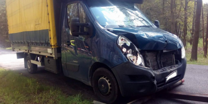 Aktuálně: U Rosovic nehoda dodávky