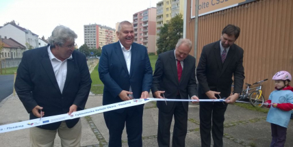 Cyklostezka byla slavnostně otevřena, vyšla na 5 milionů