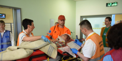 Příbramská nemocnice se zapojila do celokrajského cvičení a vyzkoušela traumaplán
