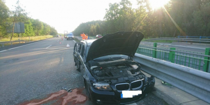 Právě teď: Dálnice D4 ve směru na Příbram kvůli nehodě osobního vozu s nákladním uzavřela jeden jízdní pruh