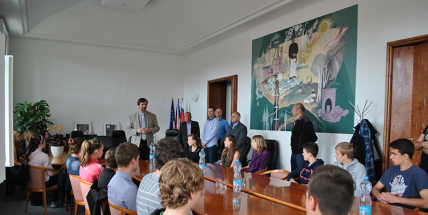 Starosta se sešel s mladými volejbalisty