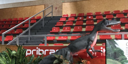Video: Dinosauři ve sportovní hale návštěvníky zklamali
