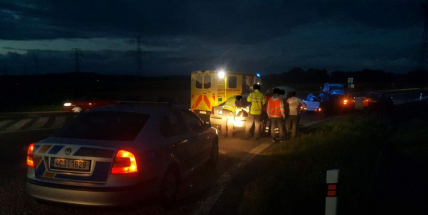 Na silnici I/4 poblíž obce Lety došlo ke srážce dvou vozů