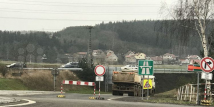 Stavba D4 z pohledu dronu