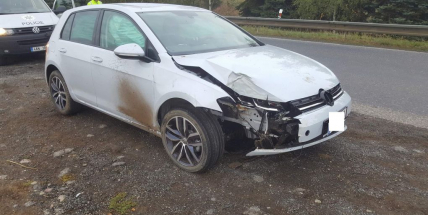 U Svatého Pole došlo k dopravní nehodě osobního vozu