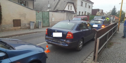 Aktuálně: V Husově ulici došlo ke střetu tří vozidel