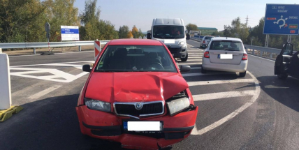 Další komplikace na sjezdu z dálnice D4 na Příbram