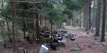 Další skupina "omezenců" si pomyslela, že vyvezený odpad chrám lesa snese a spolkne