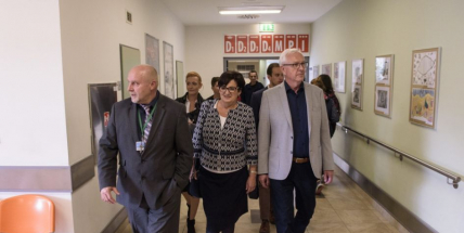 Profesor Jiří Drahoš navštívil příbramskou nemocnici