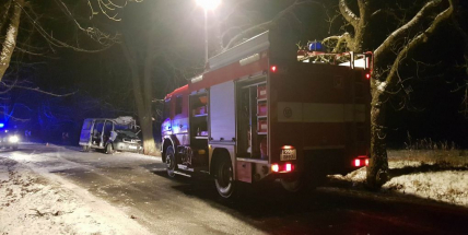 Právě teď: Náraz do stromu ukončil cestu dodávky