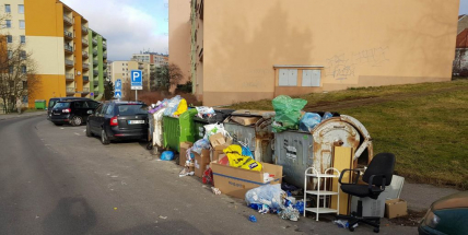 Foto dne: Na návaly balících papírů a krabic popelnice nestačí