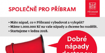 Na kontě projektu „Společně pro Příbram“ má radnice milion korun.