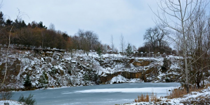 Bezděkovský lom má své kouzlo i v zimě